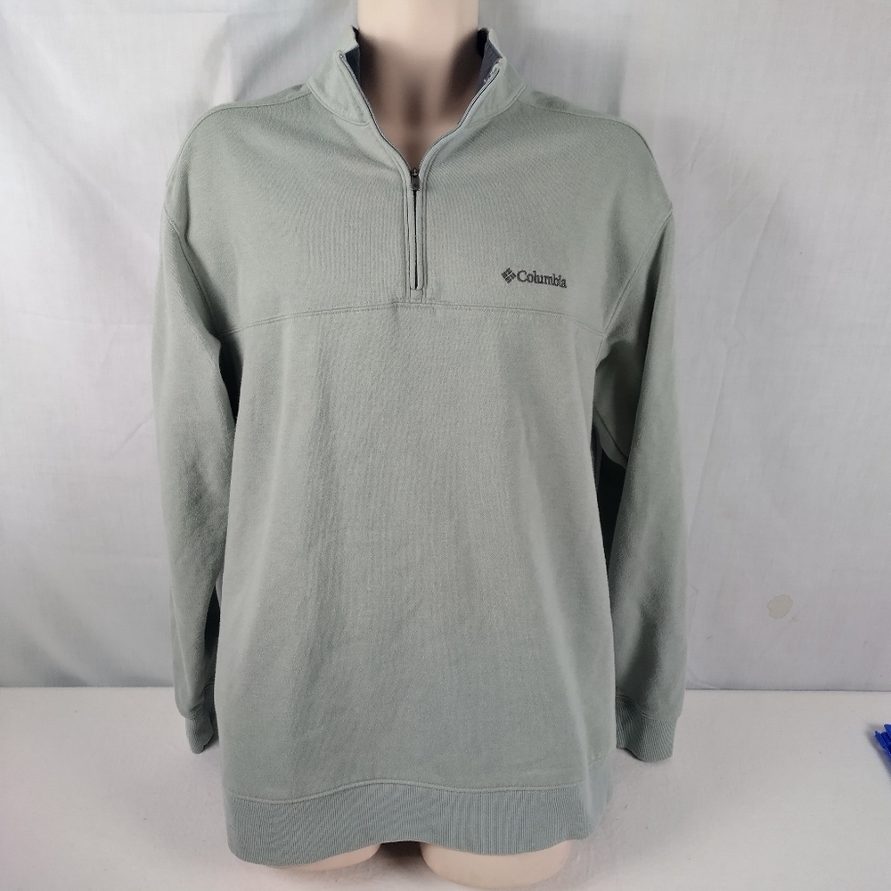 Columbia Men's Size Large Qrt Zip Sweater Pullover Causal Wear - Picture 3 of 12
